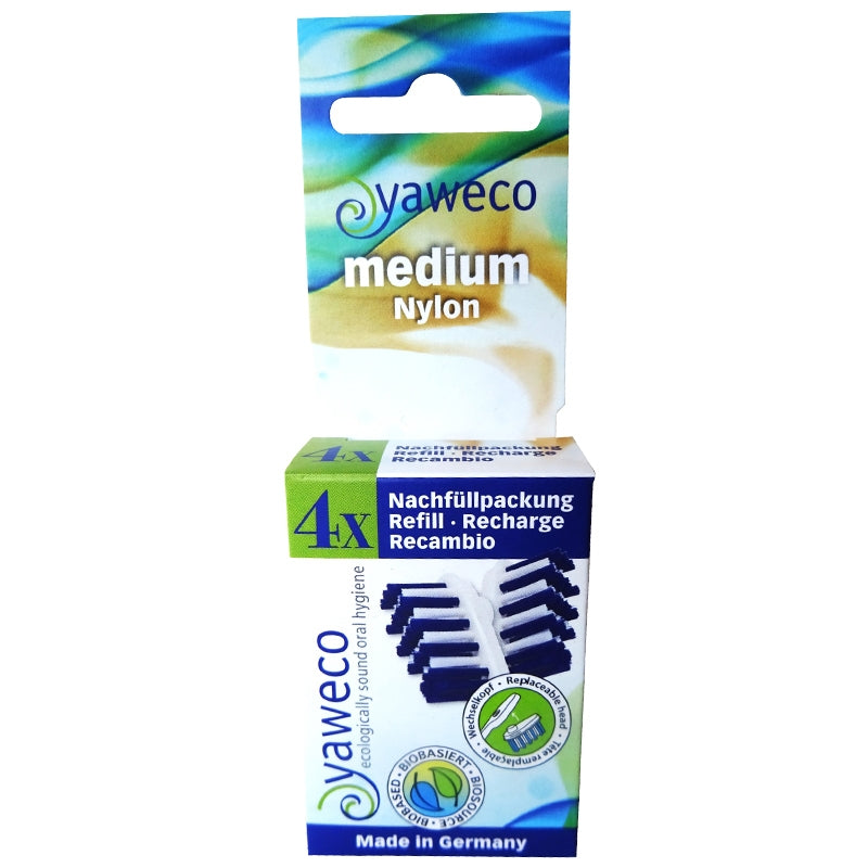 4 austauschbare mittelgroße Nylonköpfe - Yaweco