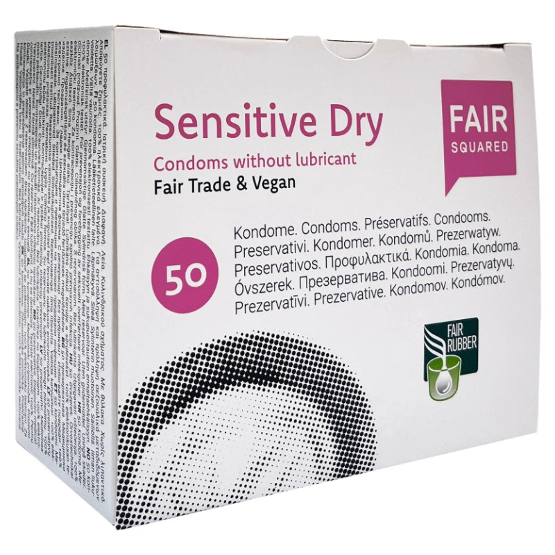 Fair Squared - Préservatifs Sensitive Dry naturels - pack 50 pièces