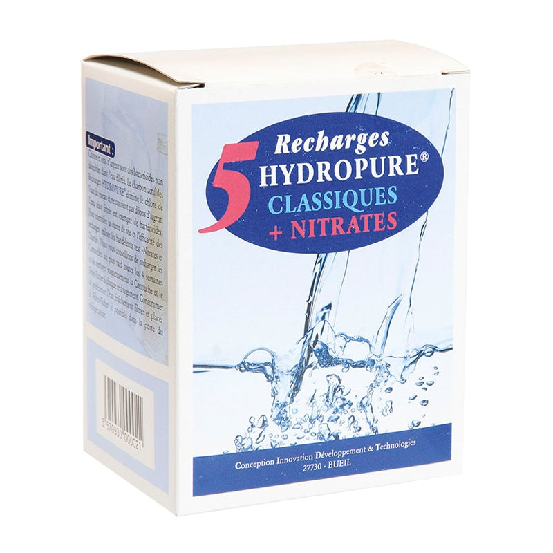 5 Universal-Nachfüllpackungen (klassisch + Nitrate) – 5 x 125 ml – Hydropure