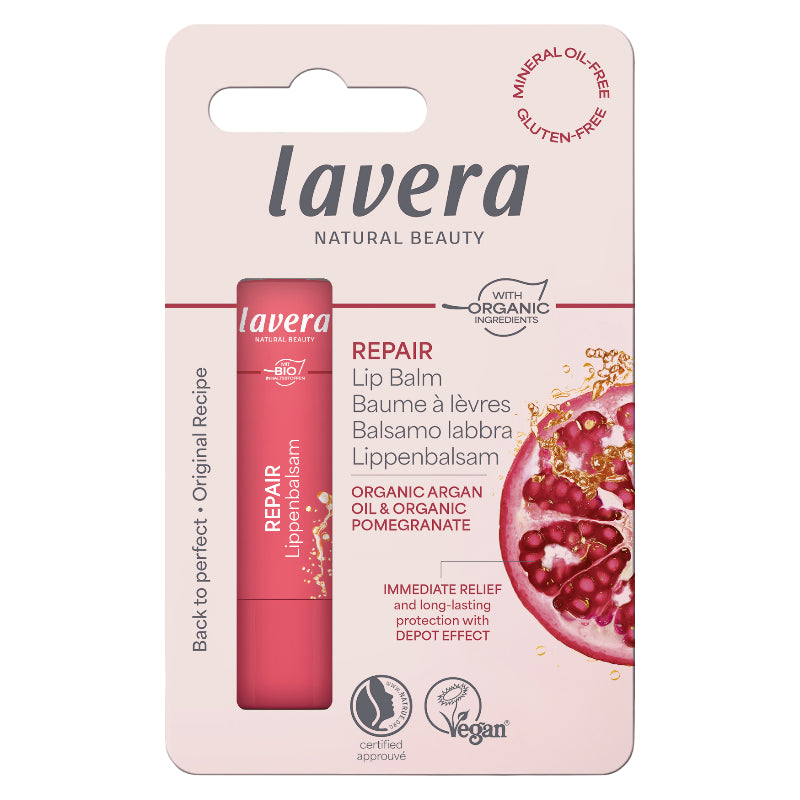 Repair BIO Lippenbalsam mit Granatapfel und Arganöl – 4,5 g – Lavera