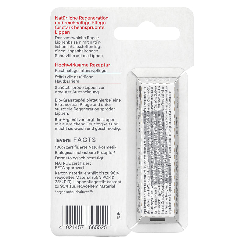Repair BIO Lippenbalsam mit Granatapfel und Arganöl – 4,5 g – Lavera