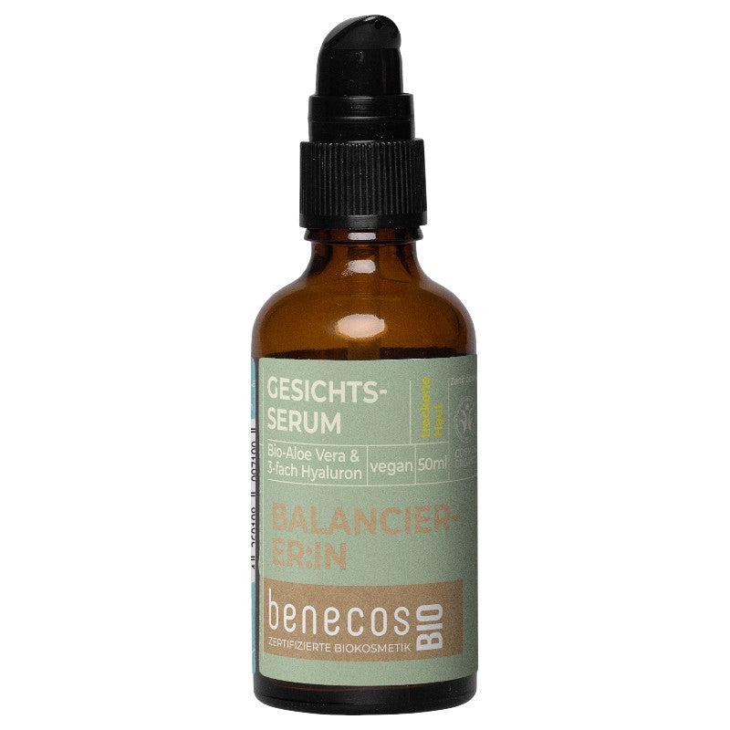 Prä- und probiotisches Gesichtsserum mit Bio-Aloe Vera – 50 ml – Benecos