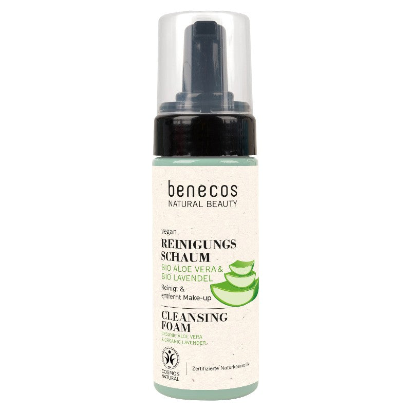 Bio-Reinigungsschaum mit Aloe Vera und Lavendel – 150 ml – Benecos