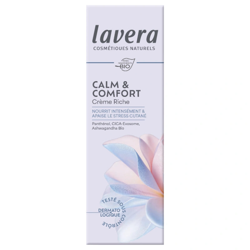 Crème riche Calm & Comfort BIO panthénol & ashwagandha