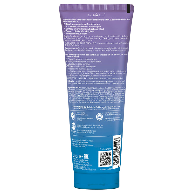 Ausgleichendes Intimreinigungsgel mit Bio-Aloe Vera