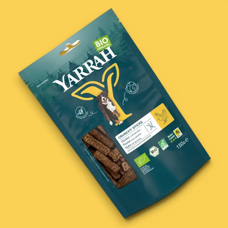 Knusprige Hühnersticks für Hunde BIO