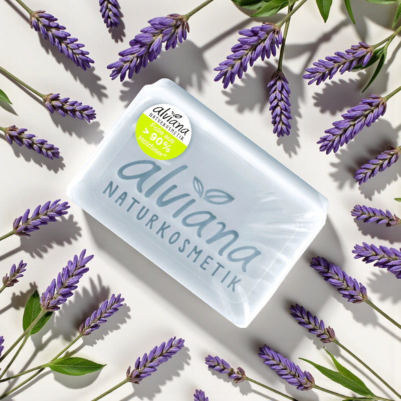 Seife mit Pflanzenöl Lavendel