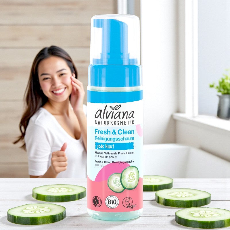 Mousse nettoyante fresh & clean concombre BIO