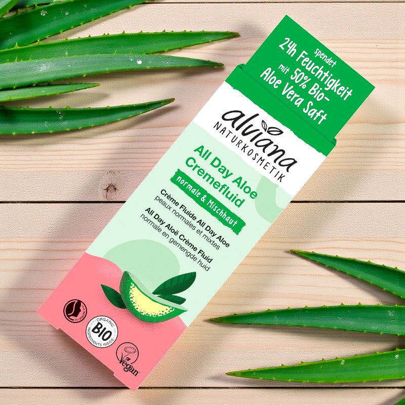 Flüssige Gesichtscreme All Day Aloe Vera BIO