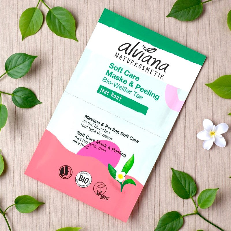 Maske & Peeling Soft Care Weißer Tee BIO
