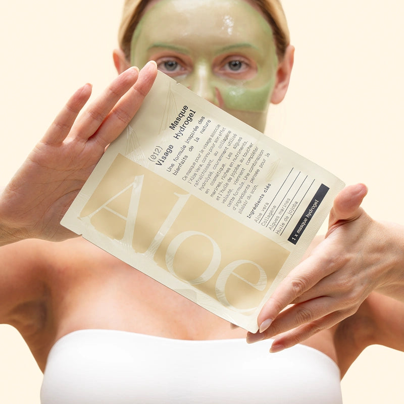 Masque visage hydrogel hydratant