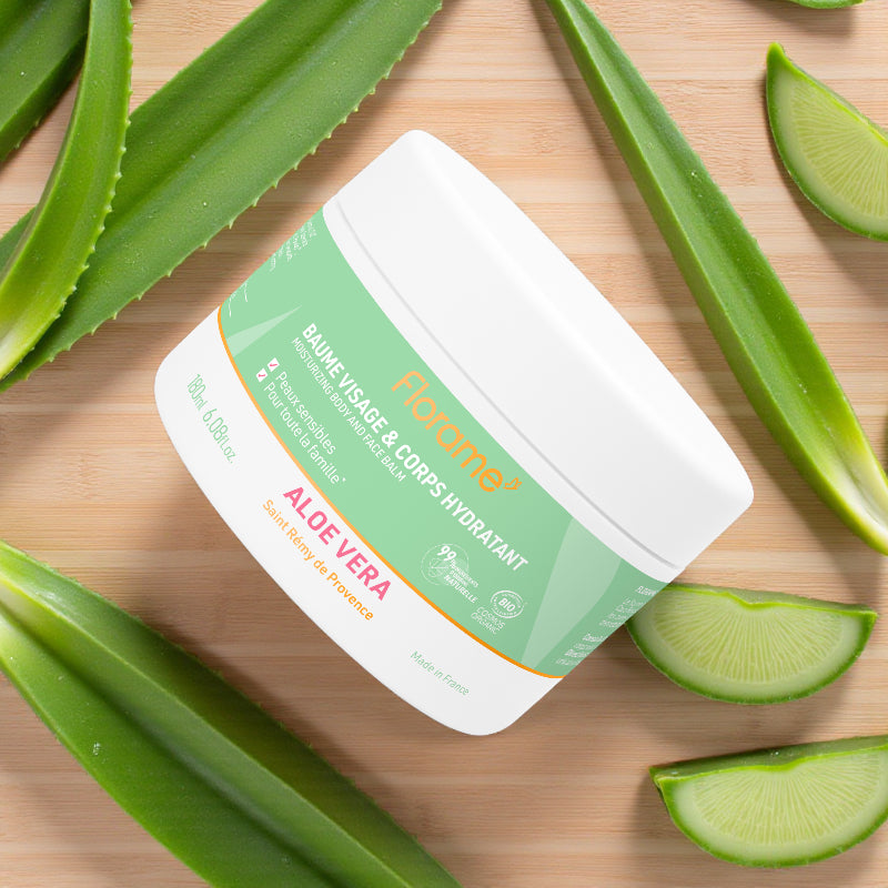 Bio-Aloe-Vera-Feuchtigkeitsbalsam für Gesicht und Körper – 180 ml – Florame