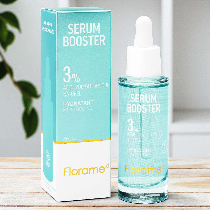Florame Sérum Booster Hydratant 3% Acide Polyglutamique Naturel Bio 30 ml 2