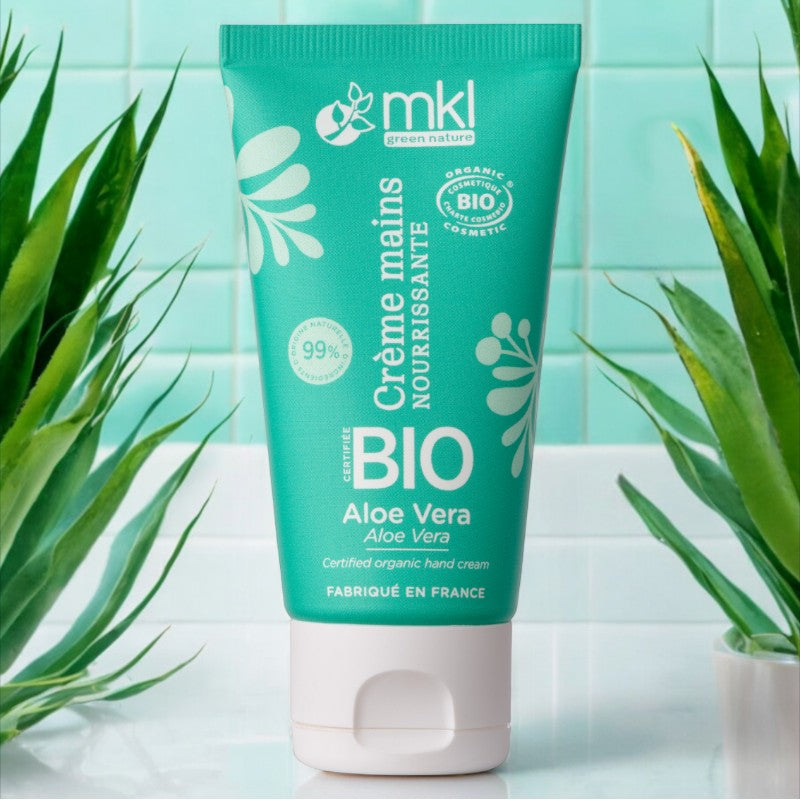 Nährende und reparierende Bio-Aloe-Vera-Handcreme – 50 ml – MKL Green Nature