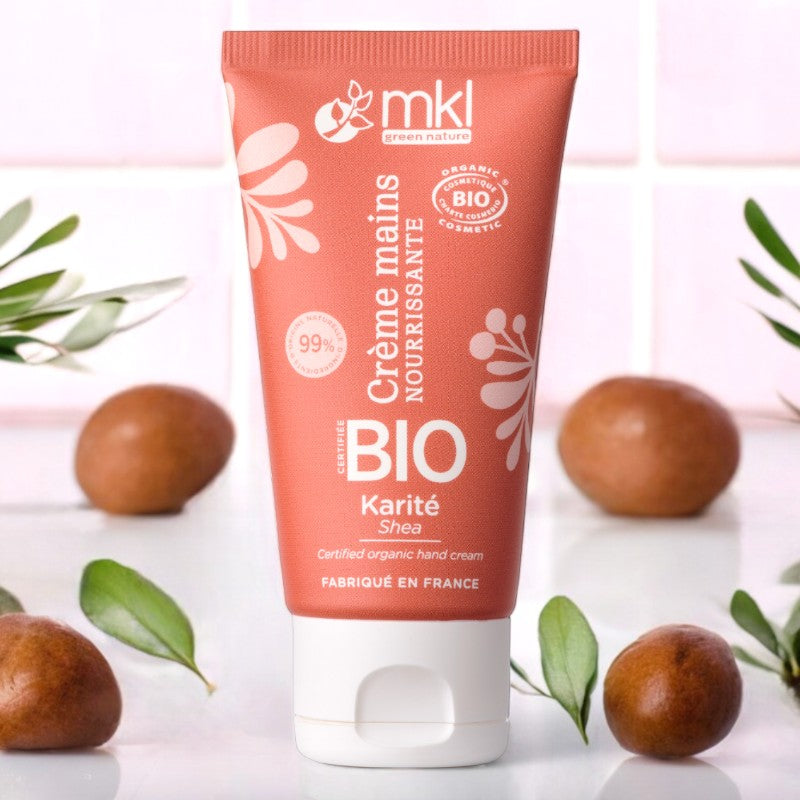 Nährende und reparierende Bio-Sheabutter-Handcreme – 50 ml – MKL Green Nature