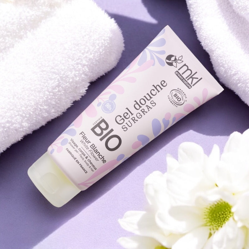 Gel douche BIO fleur blanche