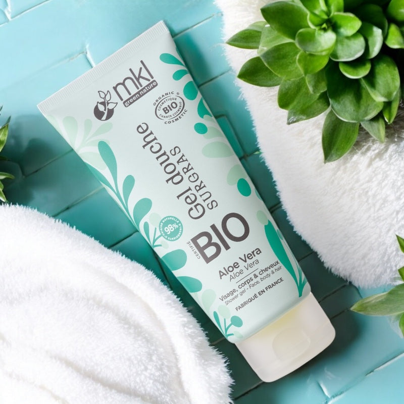 Gel douche BIO aloe vera - 200ml - MKL Green Nature