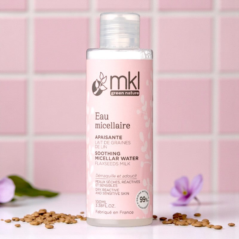 Wohltuendes Mizellenwasser mit Bio-Leinsamen – 100 ml – MKL Green Nature