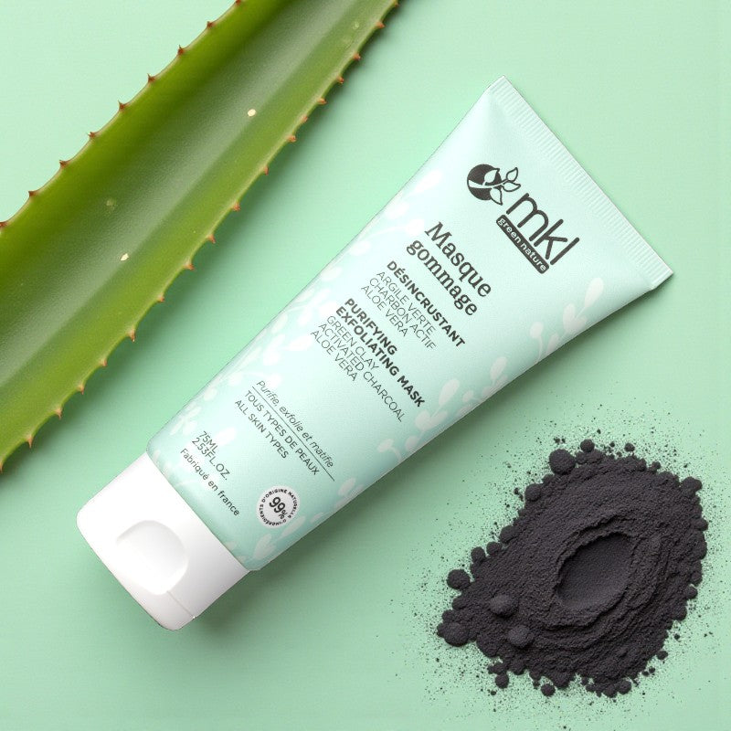 Bio-Peelingmaske mit grüner Tonerde – 75 ml – MKL Green Nature