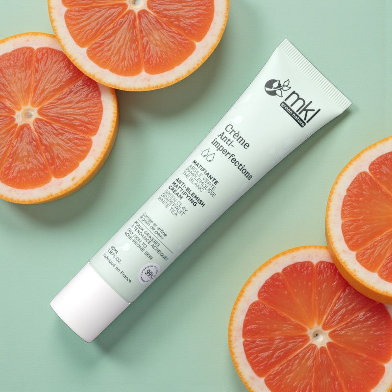 Bio-Creme mit grüner Tonerde gegen Hautunreinheiten – 40 ml – MKL Green Nature