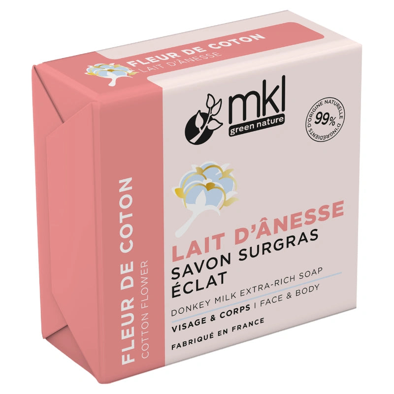 Savon surgras lait d'ânesse fleur de coton