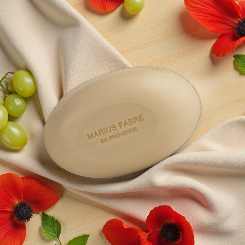 Savonnette karité coquelicot & raisin - 150g - Marius Fabre