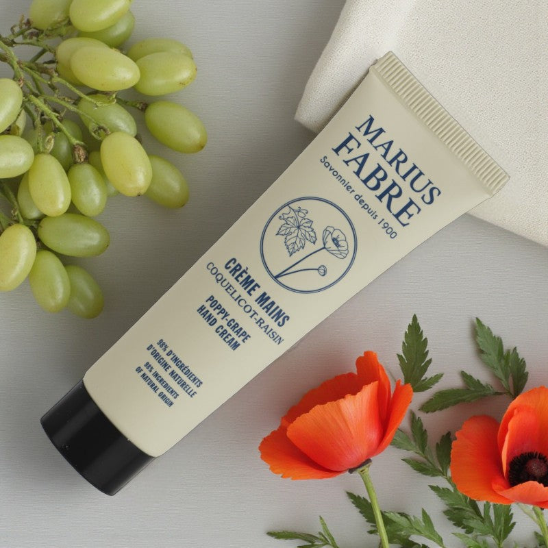Crème mains coquelicot & raisin - 30ml - Marius Fabre