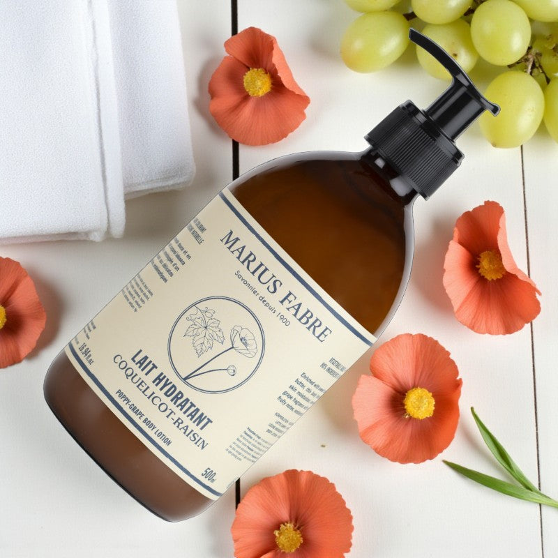 Mohn &amp; Traube Feuchtigkeitsspendende Körperlotion - 500 ml - Marius Fabre