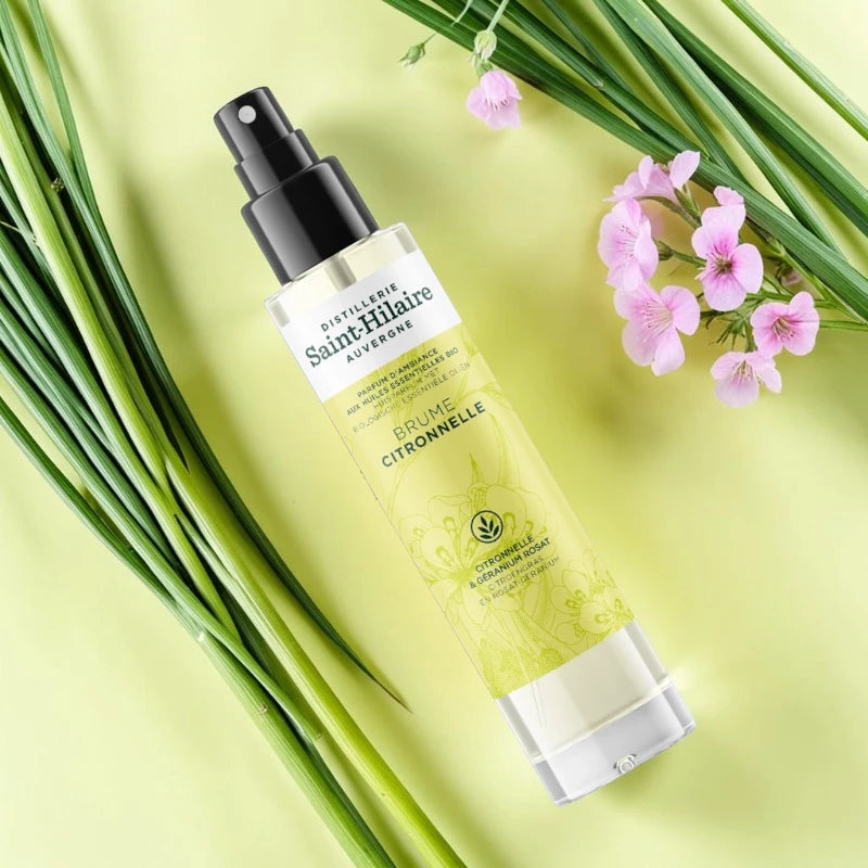 Brume parfumée citronnelle & géranium rosat