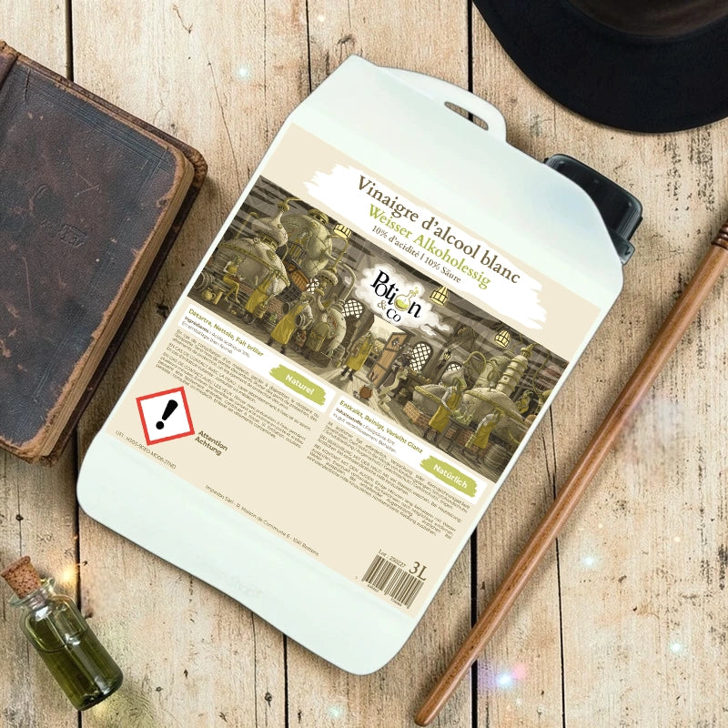 Vinaigre d'alcool blanc naturel 10° — 3 L — Potion & Co