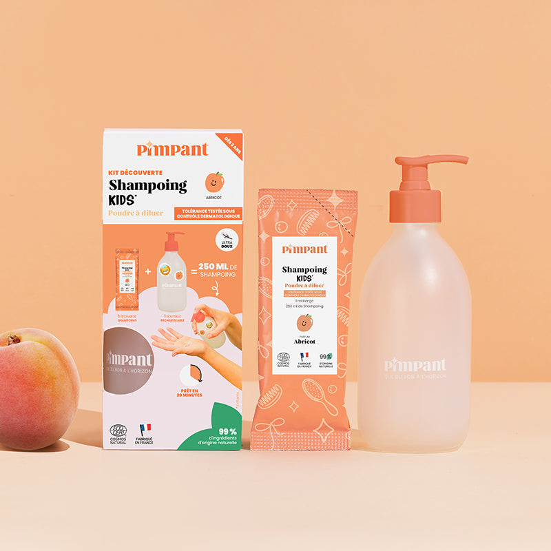 Kit découverte shampooing enfants abricot