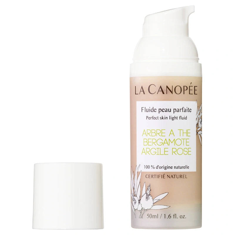 Fluide peau parfaite arbre à thé, bergamote & argile rose