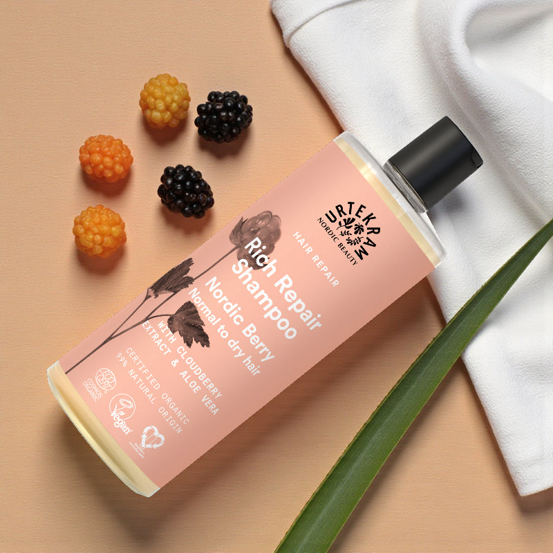 Shampooing rich repair BIO baies nordiques - 500ml - Urtekram