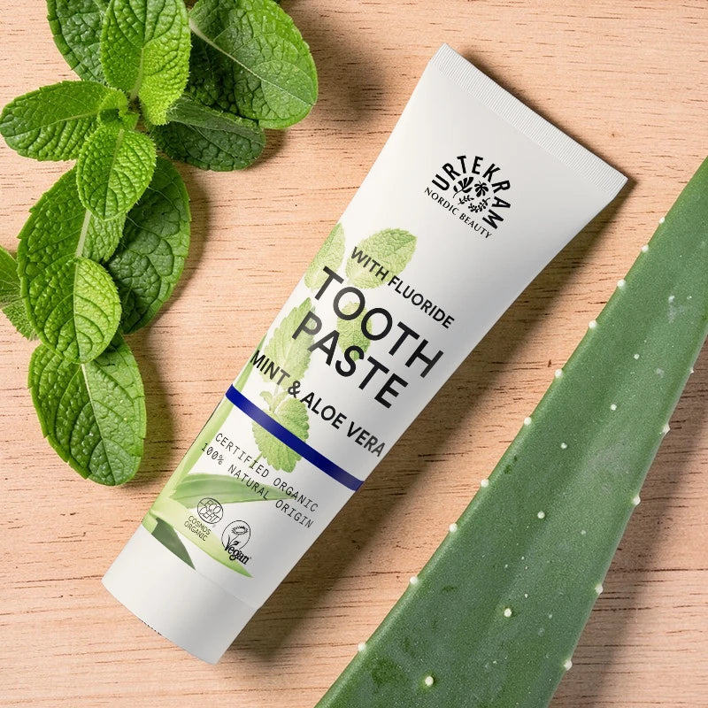 Dentifrice BIO - avec fluor - menthe & aloe vera