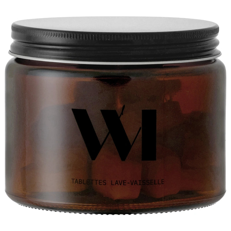 Tablettes lave-vaisselle tout-en-un pot en verre - 20 tablettes