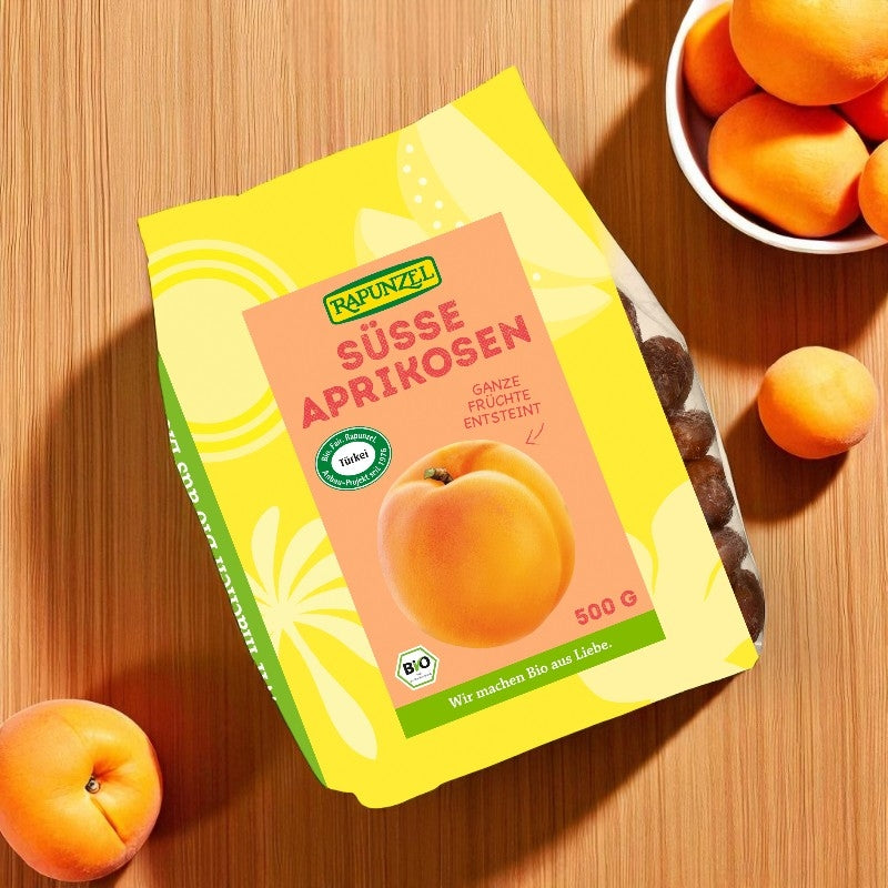 Bio-Aprikosen, ganz und entsteint, getrocknet – 500 g – Rapunzel
