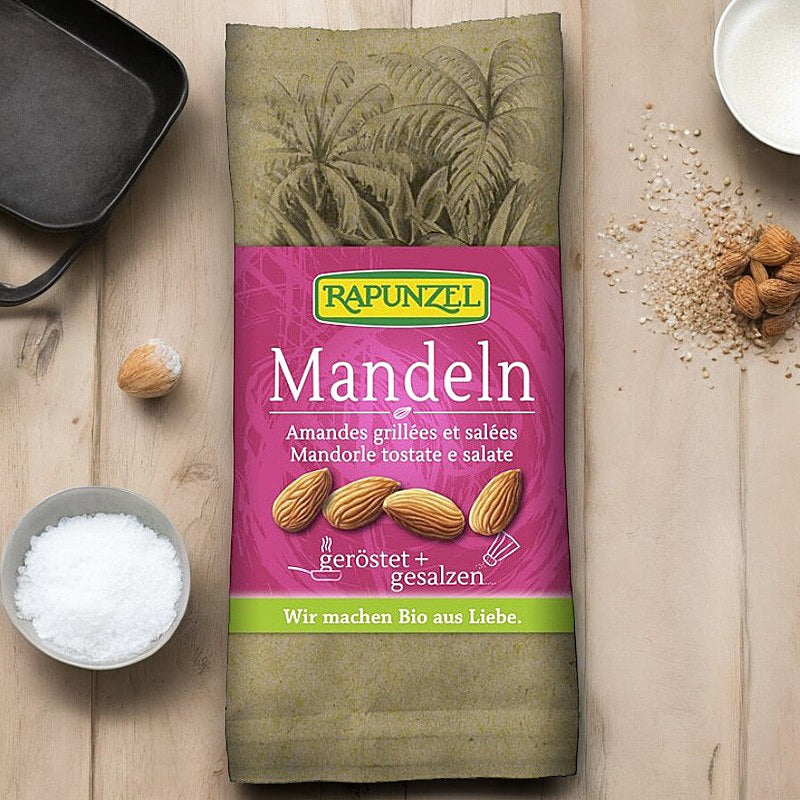Bio-Mandeln, geröstet und gesalzen – 60 g – Rapunzel
