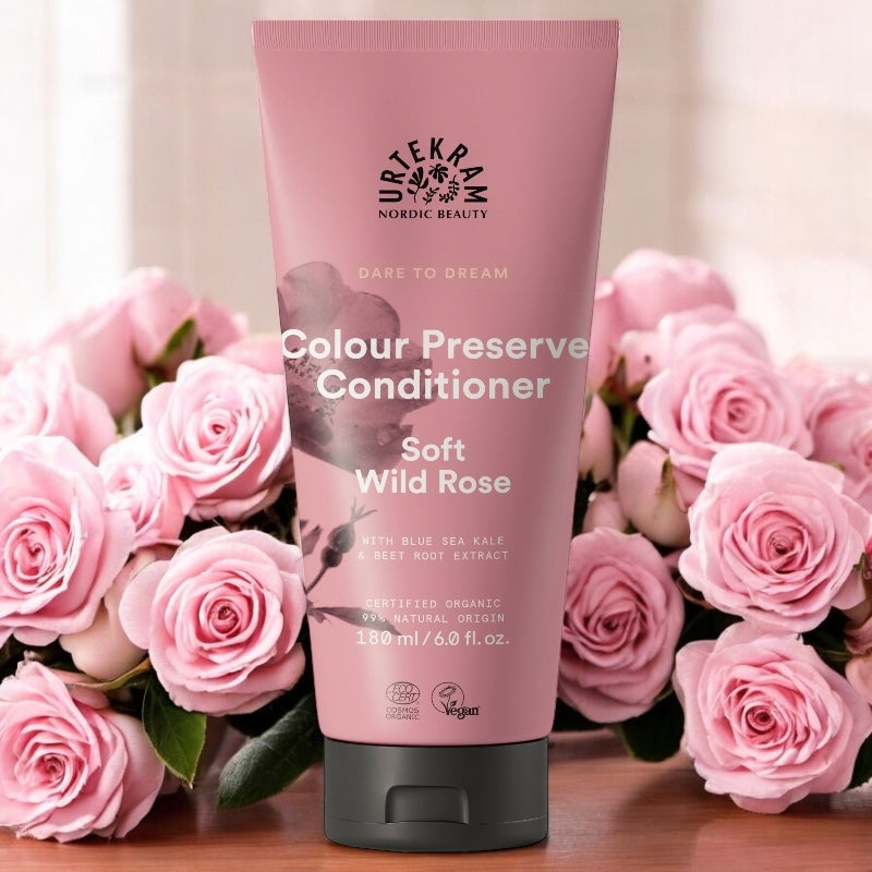 Bio-Pink-Conditioner für coloriertes Haar – 180 ml – Urtekram