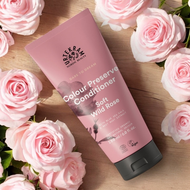 Bio-Pink-Conditioner für coloriertes Haar – 180 ml – Urtekram