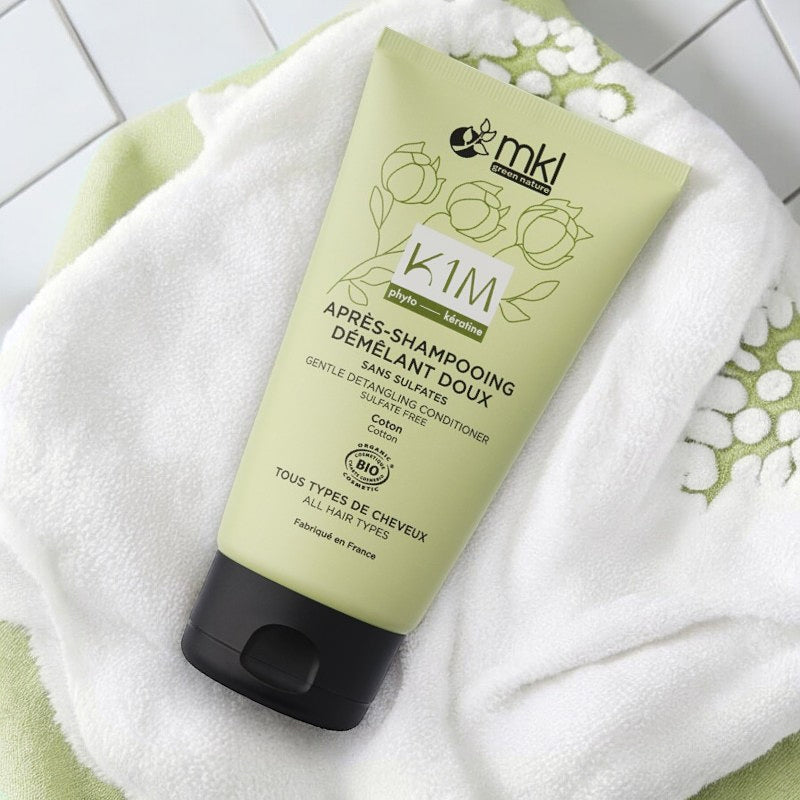 Après-shampooing démêlant doux BIO coton - 150ml - MKL Green Nature