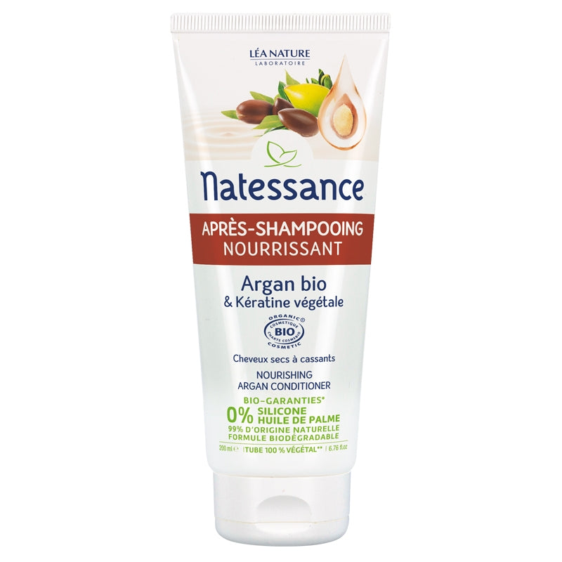 Bio-Pflegespülung mit Arganöl und pflanzlichem Keratin – 200 ml – Natessence