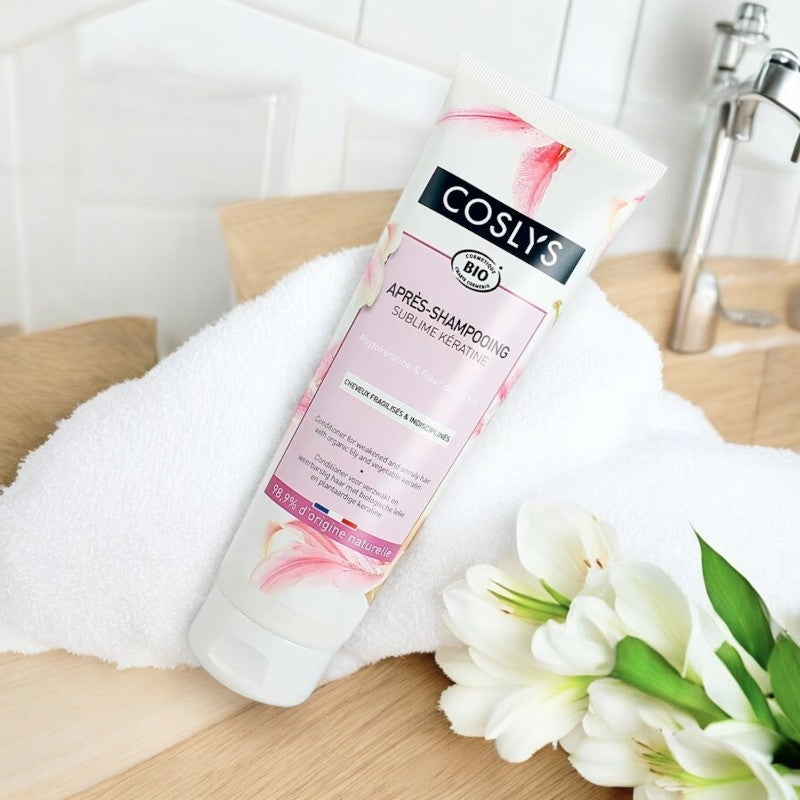 Après-shampooing sublime kératine BIO phytokératine & lys - 250ml - Coslys