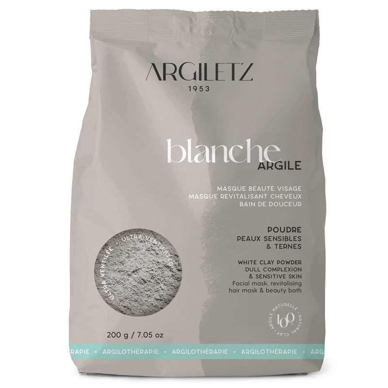 Ultra-ventilierter weißer Ton – 200 g – Argiletz