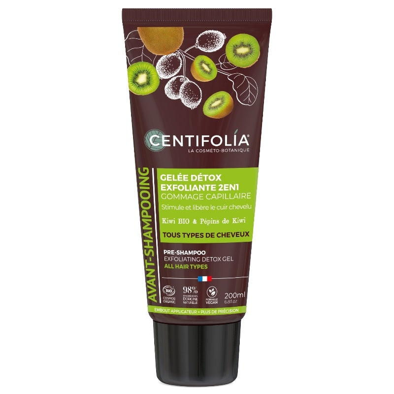 Avant-shampooing gelée purifiante exfoliante BIO kiwi - 200ml - Centifolia