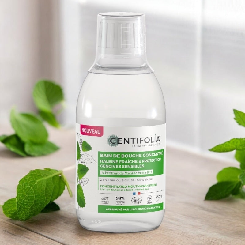 Bain de bouche concentré BIO menthe verte - 250ml - Centifolia