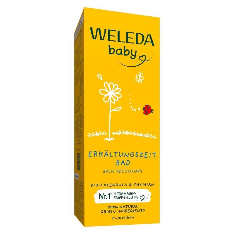 Bain réconfort bébé BIO calendula & thym - 75ml - Weleda