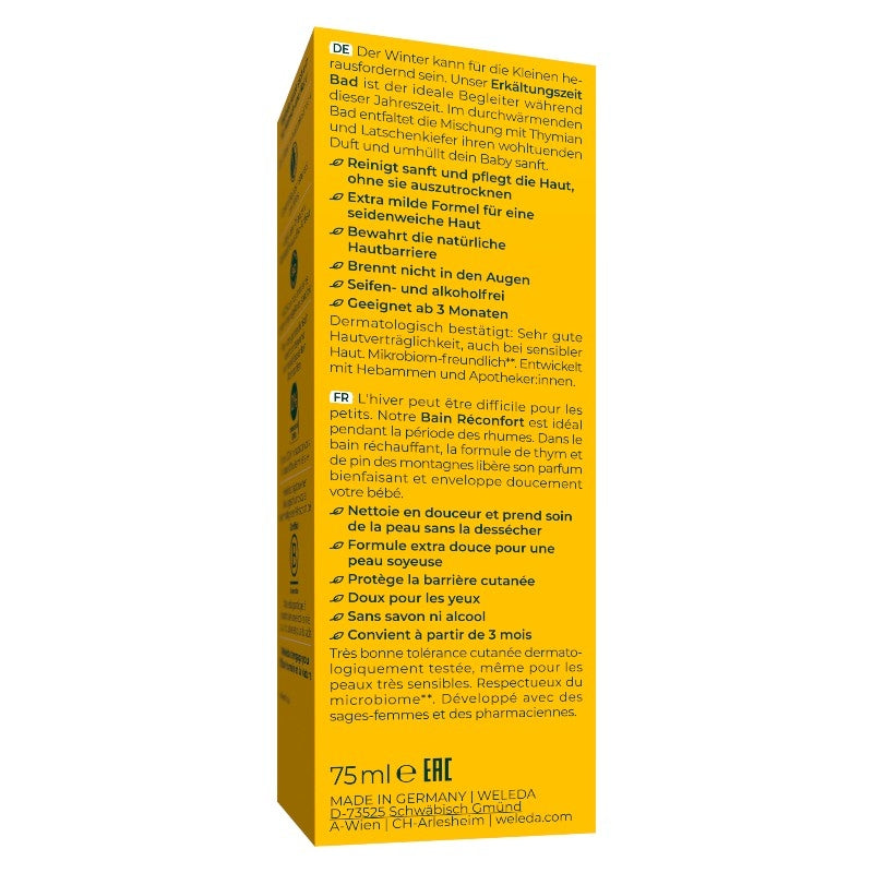 Bain réconfort bébé BIO calendula & thym - 75ml - Weleda