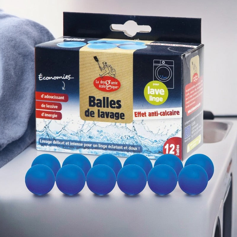 Anti-Kalk-Waschbälle – 12 Stück – Die umweltfreundliche Drogerie