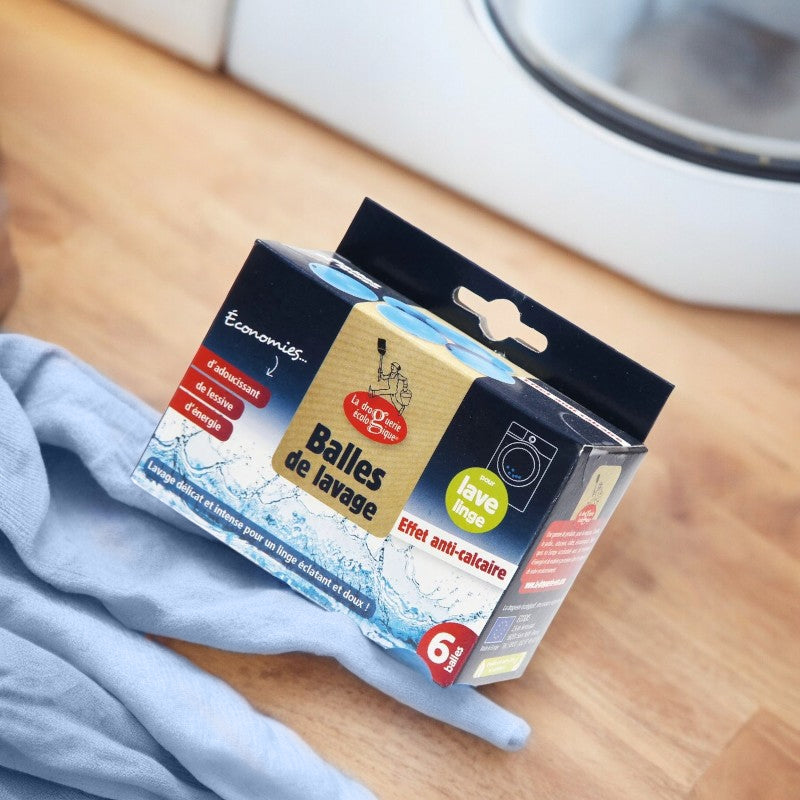Balles de lavage anti-calcaire - 6 pièces - La droguerie écologique