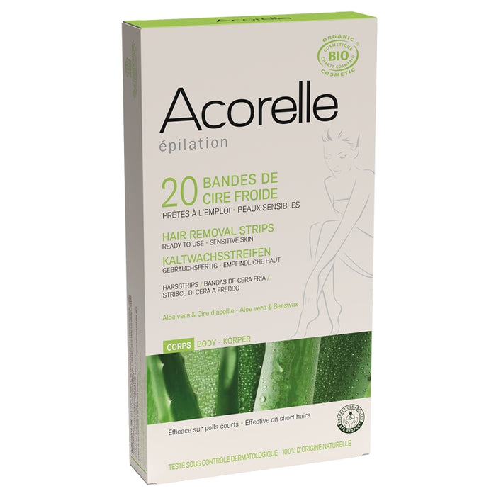 Acorelle 20 bandes de cire froide épilation corps BIO — free download
